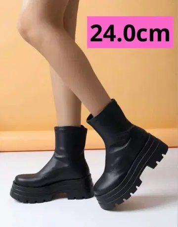 SHEIN 통굽 숏부츠 24.0cm