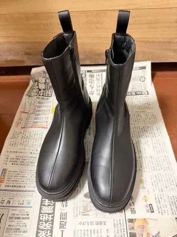 AZUL by moussy 트랙 솔 사이드 고어 부츠