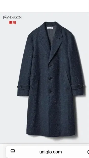 L 사이즈 JW ANDERSON 유니클로 체스터 코트