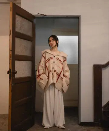 mideal 체크 패턴 가디건