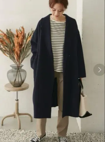 어반 리서치 도어스 울 롱 체스터 코트