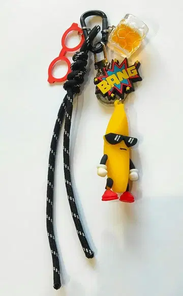 바나나 캐릭터 백참 주렁주렁 키링