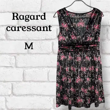 Ragard caressant 원피스 M 벨로아 원단 꽃무늬 여성용