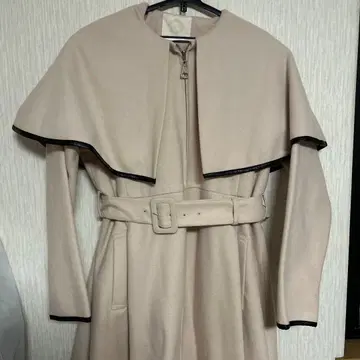 rady/베이지 케이프 코트 벨트 포함