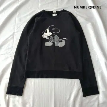 NUMBER(N)INE 미키 맨투맨 트레이닝복 사이즈 3 블랙