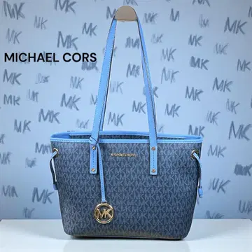레어 MICHAEL CORS 시그니처 블루 숄더백 [ USED ]