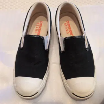 CONVERSE x BEAMS 별주 잭 파셀 블랙 슬립온