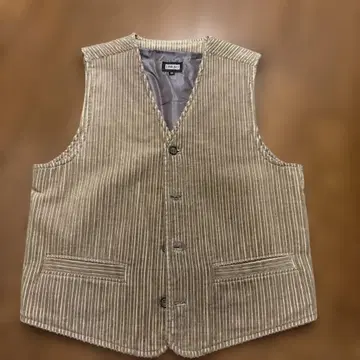 올드 UNIQLO 코듀로이 스트라이프 베스트 M