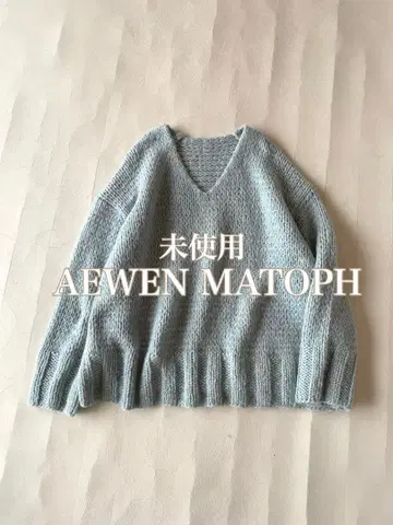 미사용 유나이티드 애로우즈 AEWEN MATOPH 모헤어 V넥 니트