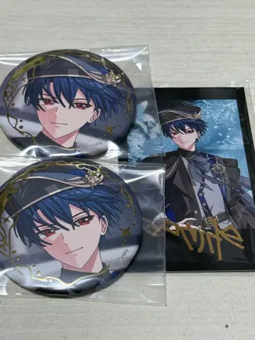 마법사의 약속 마호야쿠 6주년 사진풍 카드 시노 금박 캔뱃지