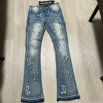 VALABASAS 플레어 데님 라이트 블루