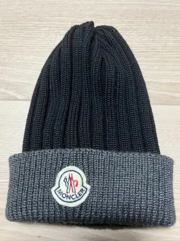 MONCLER 니트 모자 블랙 그레이