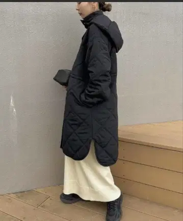 충전솜 다이아 퀼팅 코트 봉쥬르 사간