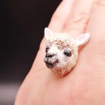 우리 아이 눈 반짝 동물 반지 (알파카) 애니멀 링