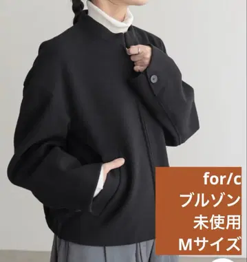 미사용 for/c 블랙 집업 자켓