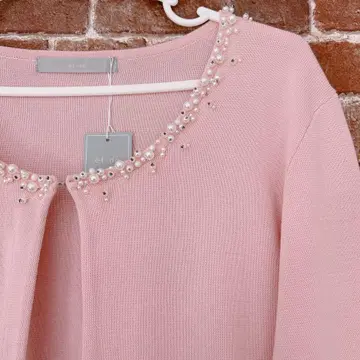 ef-de 에프데 15호 비쥬 가디건 빅 사이즈 핑크