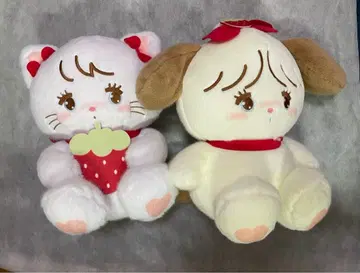 mikko 봉제 인형 BIG 딸기 무스 수플레