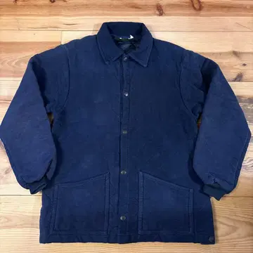 인버아란 비버 콜라보 퀼팅 자켓 네이비 XL 영국제