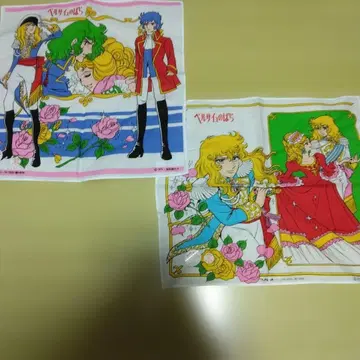 베르사이유의 장미 쇼와 레트로 손수건 2장 세트