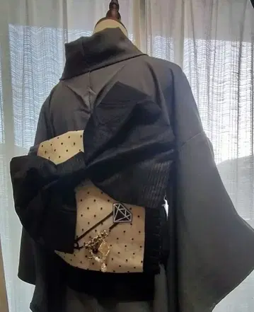 [ 완성형 오비 ] 블랙 도트 무늬