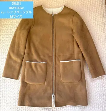 [ 새상품급 ] BAYFLOW 베이플로우 리버서블 무스탕 코트 M 사이즈