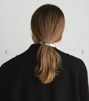 새상품 BEAUTY&YOUTH 별주 LETICIA 메탈 머리핀 실버