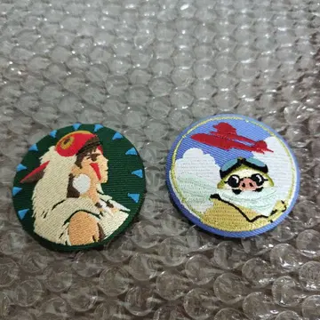 지브리 자수 캔배치 모노노케 히메 붉은 돼지