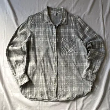 레어 00s 올드 네이비 체크 플란넬 셔츠 그런지 Y2K 헤이세이