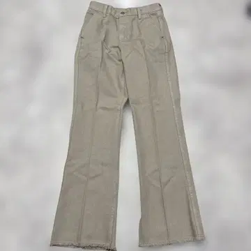 디스코트 USA 코튼 베이지 플레어 데님 새상품 미사용