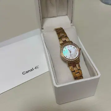 Canal 4C 골드 쿼츠 손목시계