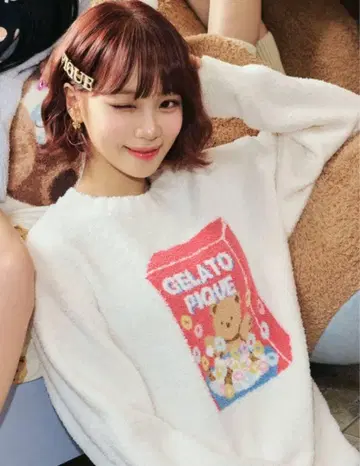 gelato pique 베비모코 시리얼 베어 자카드 풀오버 원 착용