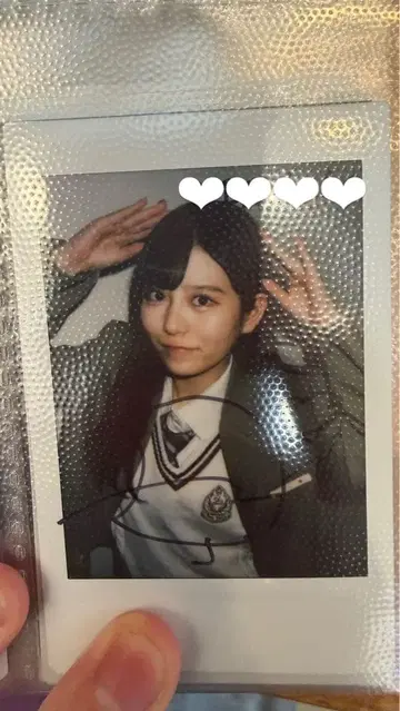 츠키아시 아마네 FRUITSZIPPER 폴라로이드 사진 사인 포함