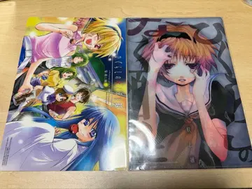 쓰르라미 울 적에 x 해변의 금의 날개 양면 책받침 클리어 파일