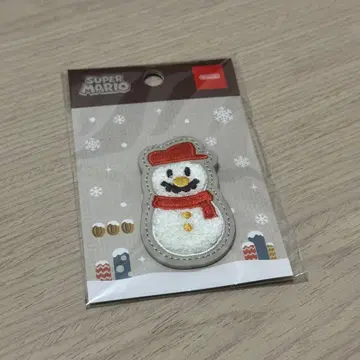 슈퍼 마리오 스노우맨 자수 와펜