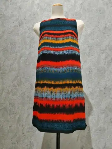 켄지 원피스 슬리브리스 뒷 리본