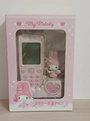 산리오 마이멜로디 휴대폰 모양 탁상 시계