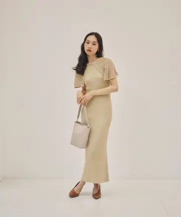 RANDEBOO 케이블 니트 드레스