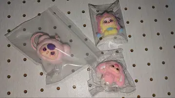 베이비 쓰리 키링 마스코트.