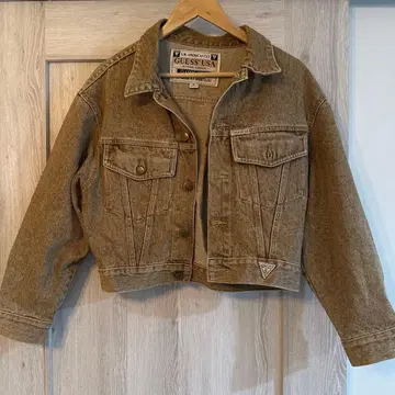 초레어 빈티지 GUESS USA 베이지 데님 자켓 S