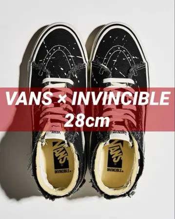 28cd VANS x INVINCIBLE LX SK8 MID FRAYED