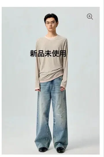 SIMPLE PROJECT PANELED CREW T-SHIRT