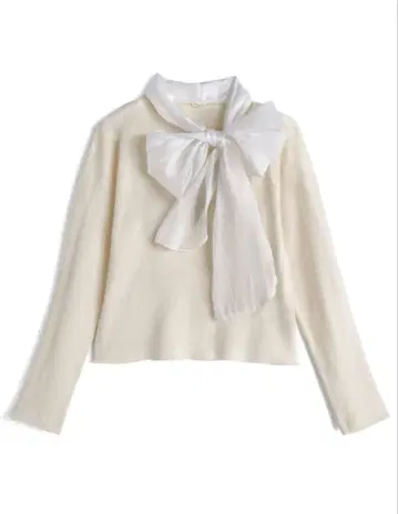 [ 새상품 ] GRL 리본 니트탑