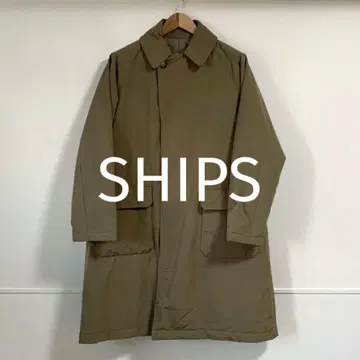 [ 새상품급 ] 쉽스 컬러즈 충전솜 스텐칼라 카키 다운 코트