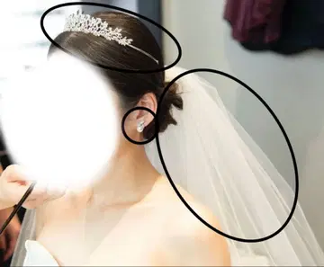 브라이덜/티아라, 귀찌, 베일 세트