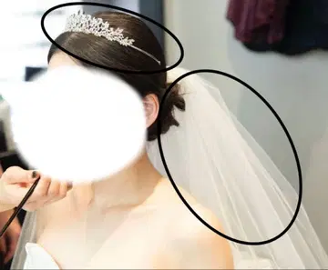 브라이덜/티아라, 귀걸이, 베일 세트