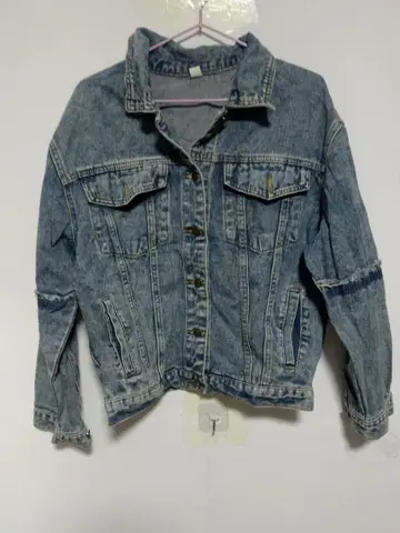 라이트 블루 데님 자켓