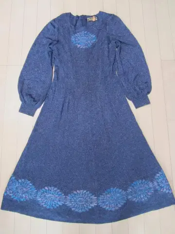 하자 있음 사이토 토요코 라메 믹스 니트 원피스