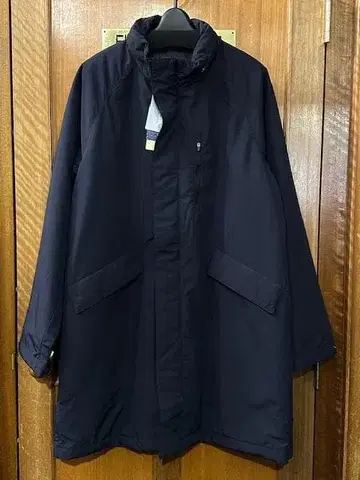 M 네이비 미사용 새상품 충전솜 코트 다운 자켓 남성용 방한 코트