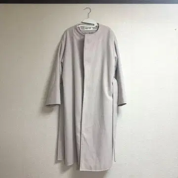 SNIDEL 핑크 베이지 벨트 롱 코트