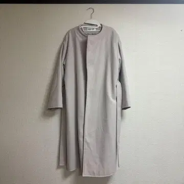 SNIDEL 핑크 베이지 벨트 롱 코트